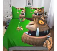 Gruffalo Housse De Couette Du Monde Taies D'oreiller, D Parure De Lit Anime Avec Fermeture ¿¿Clair En Microfibre Housses De Couettes Pour Garcon Enfant