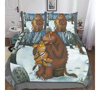 Gruffalo Housse De Couette, Housses De Couettes Pour Anime Avec Taies D'oreiller Microfibre Parure De Lit Parure De Couette Pour Enfants Adolescents K