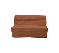 GRUHIER Banquette BZ 2 Places Joe - Tissu Terracotta - L143 x P97 x H89cm - Fabrication française