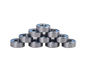 Gruita 10Pcs MR115 Roulements à Billes 5X11X4Mm pour Roue Stampede