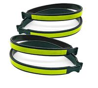 Gruita 2 Paires de Pinces à Pantalon de VéLo Pinces à Pantalon de VéLo LéGèRes avec Bandes RéFléChissantes pour Les Balades Nocturnes