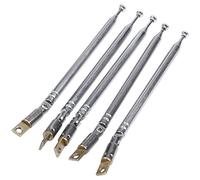 Gruita 5 Pcs 32cm Longueur 5 Section Antenne Telescopique AM FM Radio 180 Degree
