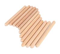 Gruita 6 Paires de Claves de Bois Instrument de Percussion Musicale Bâtons de Rythme Percussion Bâtons de Rythme Enfants Jouet Musical