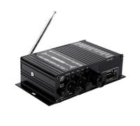 Gruita Amplificateur Bluetooth AK380 HiFi Audio Karaoké Amplificateur Home Cinéma 2 Canaux Amplificateur de Puissance Entrée USB SD AUX