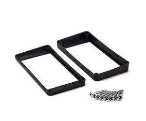 Gruita Anneaux de de Cadre de Micros Humbucker IncurvéS Noirs 2PCS pour Guitare éLectrique
