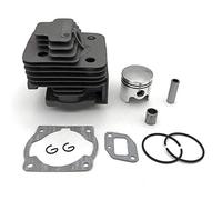 Gruita Cylindre et Segment de Piston de DéBroussailleuse 40 MM avec Cage à Aiguille pour 43CC CG430 Divers Coupe-Bordures 40-5 BG430