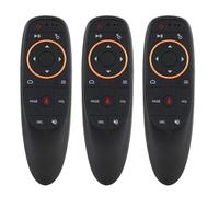 Gruita G10S 2.4G 3 Pièces/Ensemble Voix Air Souris Volante Gyroscope sans Fil Télécommande Infrarouge Rétroéclairage TV Set Top Box,