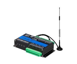 Gruita GP4-WLTE Est Un Contrôleur Intelligent 4G GSM Global avec Application SMS. Il Dispose de 4 Entrées Analogiques 4-20 MA et de 4 Sorties de Relais de 10A, avec Prise EU.