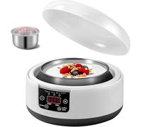Gruita Machine à Yaourt avec Prise EU, 1-36 Heures, Multi-Fonction, Température Constante, Capacité Standard de 1,2 litres, sans Capacité de Tasse.
