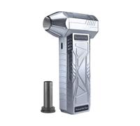 Gruita Souffleur d'air 140000 TR/Min Fan Affichage de Puissance Outil de Nettoyage de la Poussière de L'Ordinateur Puissant Ventilateur Portatif Gris