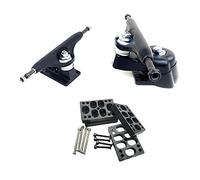 Gruita Surf Terrestre Planche à Roulette Camions pour S6 Pont du Rouge Patin de Surf Adaptateur de Planche à roulettes, de Joints Noirs