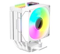 Gruita Ventilateur de Châssis D'Ordinateur Ventilateur de Refroidissement pour Ordinateur de Bureau 90 mm ARGB PWM Ventilateur 4 Broches Blanc