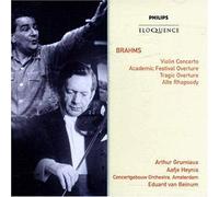 Grumiaux&Heynis&Concertgebouwo - Brahms : Concerto pour violon - Ouverture pour une fête académique - Ouverture tragique - Rhapsodie pour alto