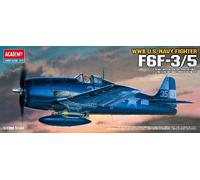 Grumman F6f-3/5 Hellcat WWII US Navy Fighter 1:72 Plastique Model Kit Academy