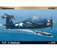 GRUMMAN F6F-5 HELLCAT (4 DECOS) - PROFIPACK EDUARD PLASTIC KIT 1/72