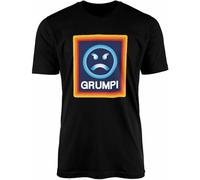 Grumpi T-Shirt - Funny Novelty Logo Saying Design Birthday Present Gift Idea 100% Combed Cotton High-Density Extreme Comfort Manches Courtes(3X-Large)