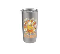 Grumpy Candy Corn, je ne t'aime pas non plus Halloween Gobelet isotherme en acier inoxydable double paroi