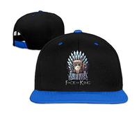 Grumpy Cat Fuck The King Man Woman Adjustable Baseball Cap Dad Hat Blue