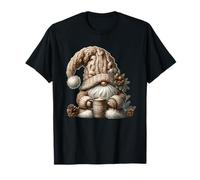 Grumpy Christmas GNOME Graphic with Knit Hat and Hot Cocoa T-Shirt