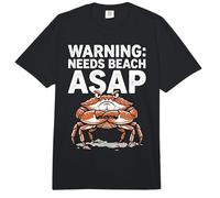 Grumpy Crab Needs Beach ASAP Funny Summer Design Comfort Colors Adult Heavyweight T-Shirt