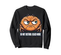 Grumpy Crab Summer Break Seaside Humor Sweatshirt