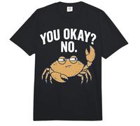 Grumpy Crab You Okay No Sarcastic Mood Comfort Colors Adult Heavyweight T-Shirt