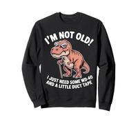 Grumpy Dinosaur I'm Not Old Just Need WD-40 + Ruban adhésif Sweatshirt