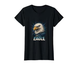 Grumpy Emo Eagle Vibes T-Shirt Graphique avec Valeur, Femme, Noir, M