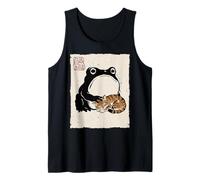 Grumpy Frog Chat Amusant endormi Chat Mignon Maman Anime Japonais Débardeur