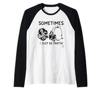 Grumpy Frog Fart Humour Japonais Sometimes I Just Be Farting Manche Raglan
