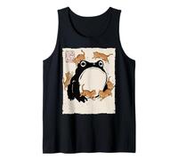 Grumpy Frog Funny Cats Playing Cat Mom Anime Japonais Débardeur