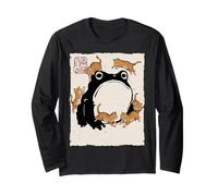 Grumpy Frog Funny Cats Playing Cat Mom Anime Japonais Manche Longue