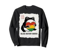 Grumpy Frog Japanese Men Women Kids Black History Month Sweatshirt