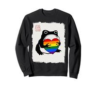 Grumpy Frog Japanese Men Women Pride Month Sweatshirt