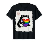 Grumpy Frog Japanese Men Women Pride Month T-Shirt
