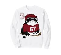 Grumpy Frog Joueur de Hockey drôle 6-7 Six Seven Anime Japonais Sweatshirt
