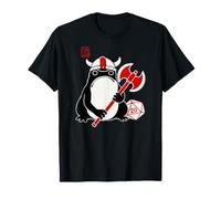 Grumpy Frog, Joueur de RPG Amusant, Nerd D20 Barbarian Sumi-e T-Shirt