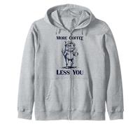 Grumpy Frog « More Coffee Less You » Meme de café Amusant Sweat à Capuche