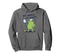 Grumpy Frog Tennis We Serve At Dawn Amusant Halloween Sweat à Capuche