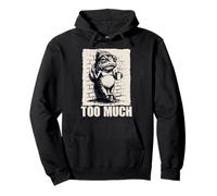 Grumpy Frog Too Much Funny Introvertis Coffee Meme Sweat à Capuche