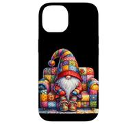 Grumpy Hippie Dad Gnome Sitting On A Sofa For Garden Lover Coque pour iPhone 14