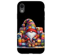 Grumpy Hippie Dad Gnome Sitting On A Sofa For Garden Lover Coque pour iPhone XR