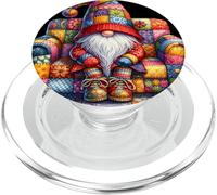 Grumpy Hippie Dad Gnome Sitting On A Sofa For Garden Lover PopSockets PopGrip pour MagSafe