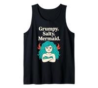 Grumpy Mermaid Sarcastique Sea Witch Ocean Humour Coastal Gift Débardeur