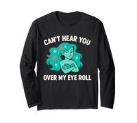 Grumpy Mermaid Sarcastique Sea Witch Ocean Humour Coastal Gift Manche Longue