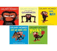 Grumpy Monkey Series, 5 Books Collection Set, Grumpy Monkey, Grumpy Monkey's Little Book of Grumpiness, Grumpy Monkey Says No! Grumpy Monkey Are We There Yet? Grumpy Monkey Yuck! by Suzanne Lang