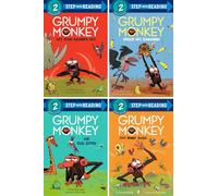 Grumpy Monkey Step Into Reading Series: 4-Book Collection Set, Get Your Grumps Out, Ready Set Bananas!, The Egg-Sitter, Too Many Bugs by Suzanne Lang