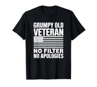 Grumpy Old Veteran, Pas de Filtre, Pas d'excuses T-Shirt