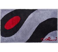 Grund Colani 35 Tapis de Bain, Polyacrylique Ultrasoft, Gris Clair-Noir, 60x100 cm