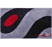 Grund Colani 35 Tapis de Bain, Polyacrylique Ultrasoft, Gris Clair-Noir, 70x120 cm
